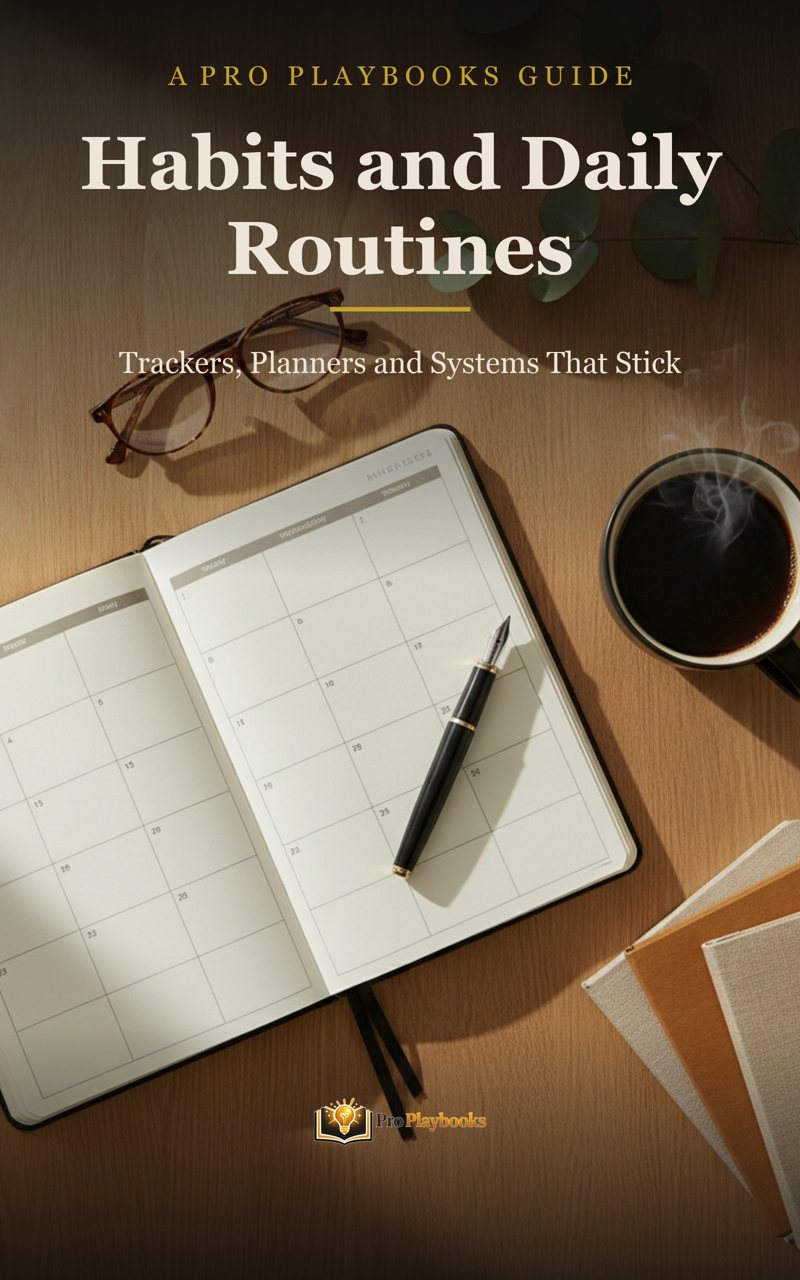 The Pro Playbook for Habits, Planning, and Daily Routines book cover
